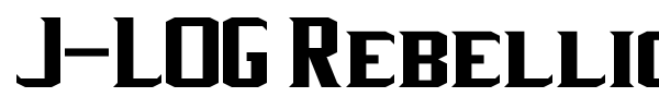 J-LOG Rebellion Serif font preview